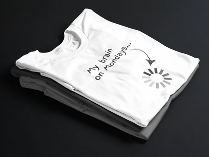 My Brain On Mondays... (Adult Unisex T-Shirt)